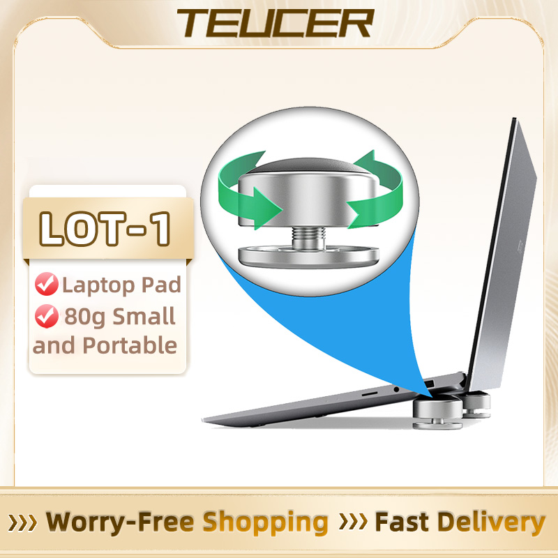 Adjustable Laptop Table - TEUCER LOT-1 Laptop Stand Portable Cooling