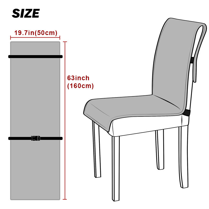 1PC Quilted Dining Chair Cover - огляд і ціна Office Furniture Dimensions