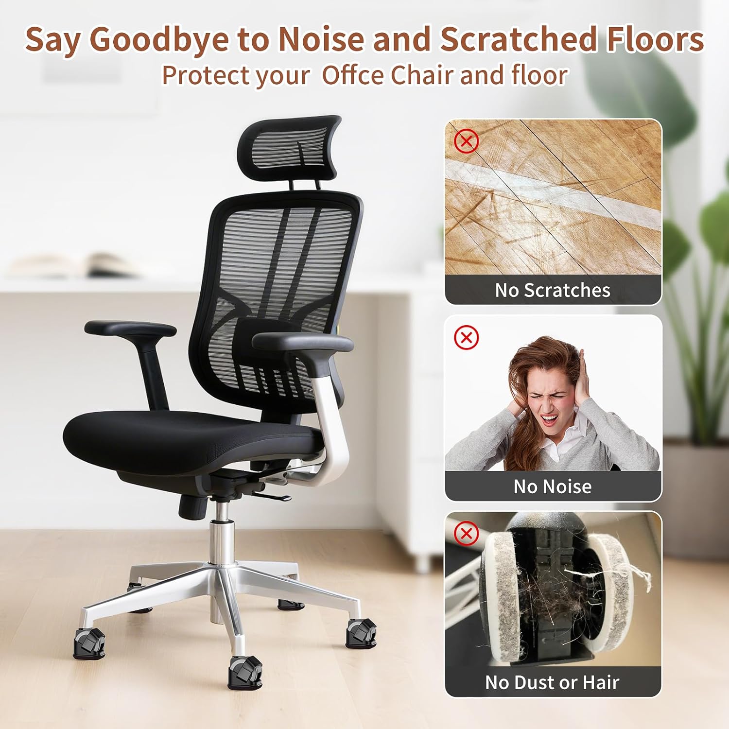5PCS Chair Leg Protectors Offi - огляд і ціна Office Furniture Equipment