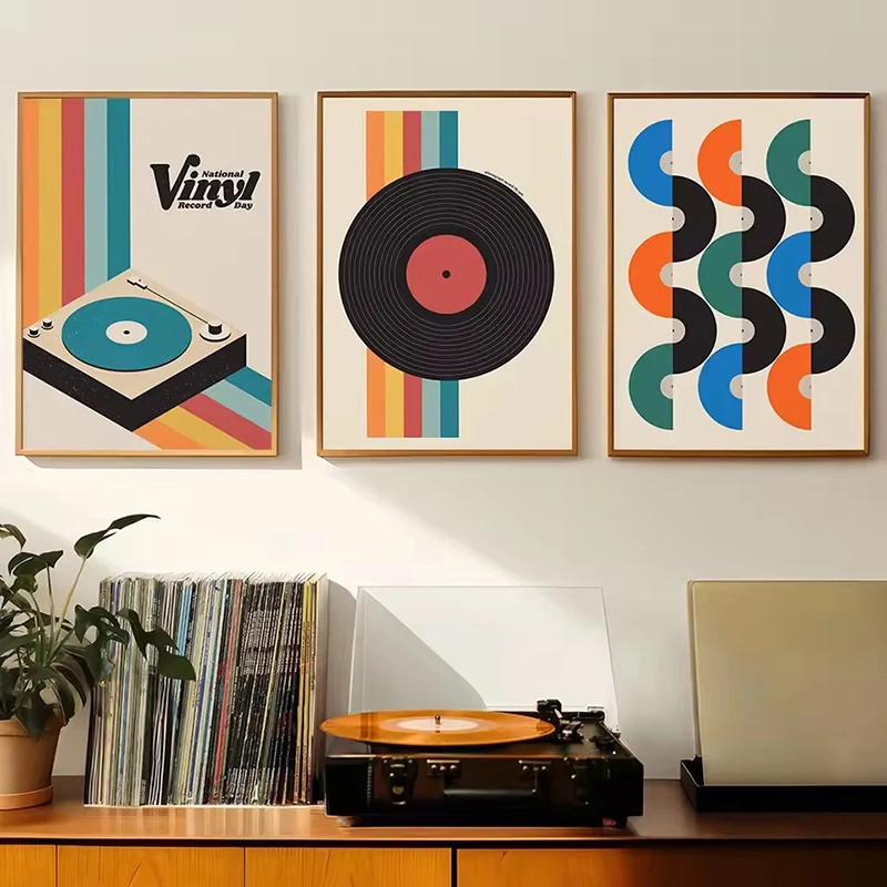 Mid Century Vinyl Record Canva - огляд і ціна Office Furniture Equipment