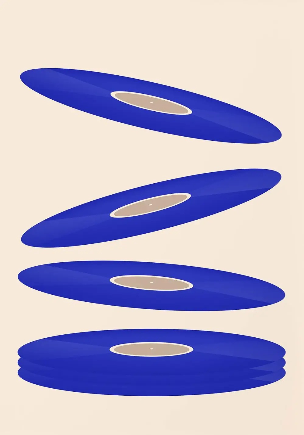 Mid Century Vinyl Record Canva - огляд і ціна Office Furniture Equipment
