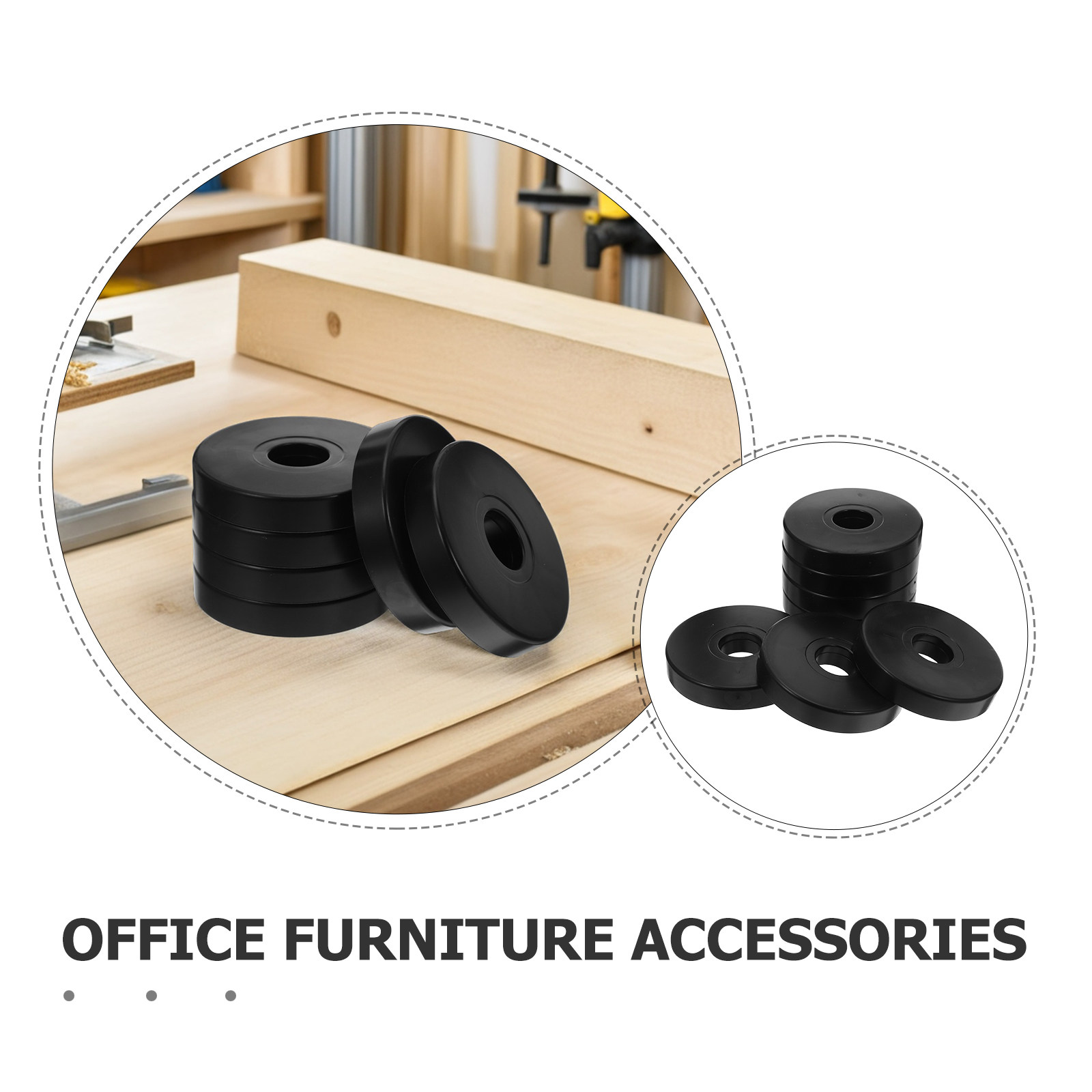 12Pcs Non Slip Round Caster Pa - огляд і ціна Office Furniture Equipment