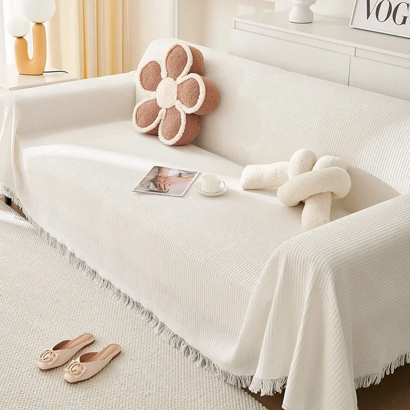 Woven Cotton Sofa Cover Blanke - огляд і ціна Office Furniture Dimensions